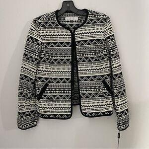 Tahari ASL Women’s Tribal Print Jacket size 8
